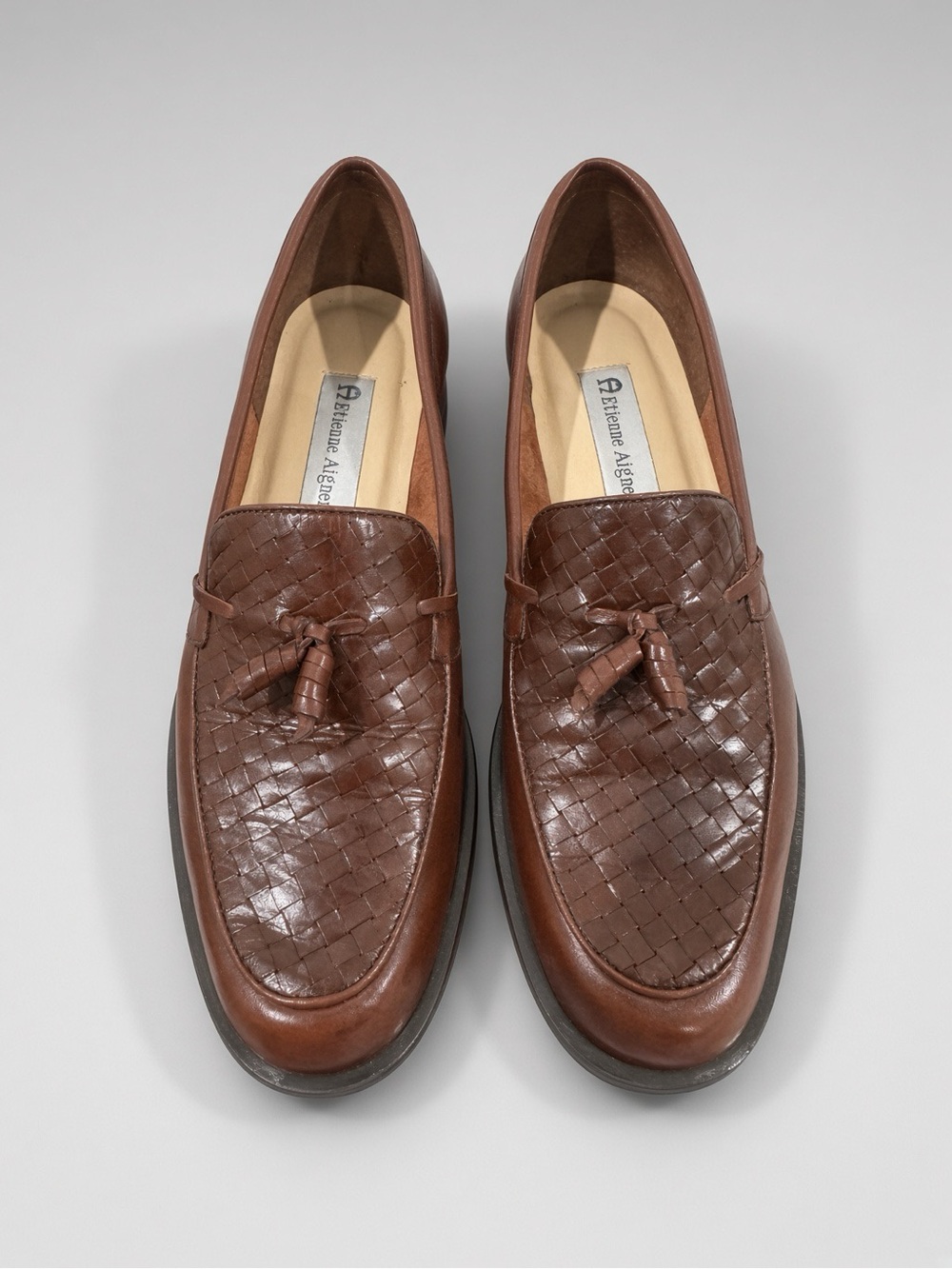Vintage Brand New in Box Womens Etienne Aigner Gotham Woven Tassel Loafer 8.5M